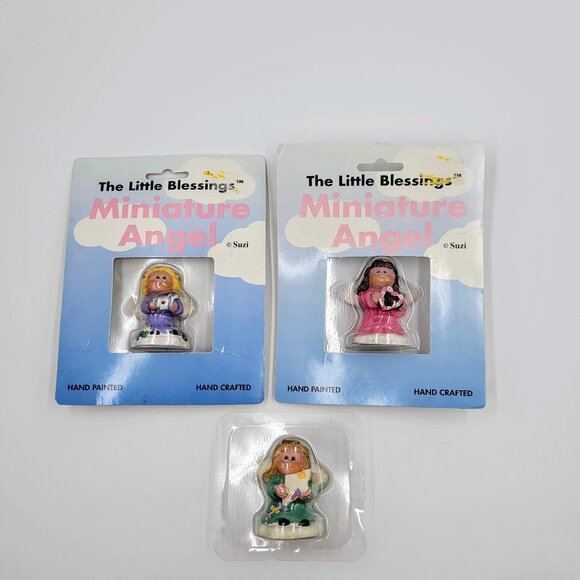 Miniature Angel Figurines The Little Blessings Suzi Skoglund Lot Of 3 Read - Picture 2 of 10